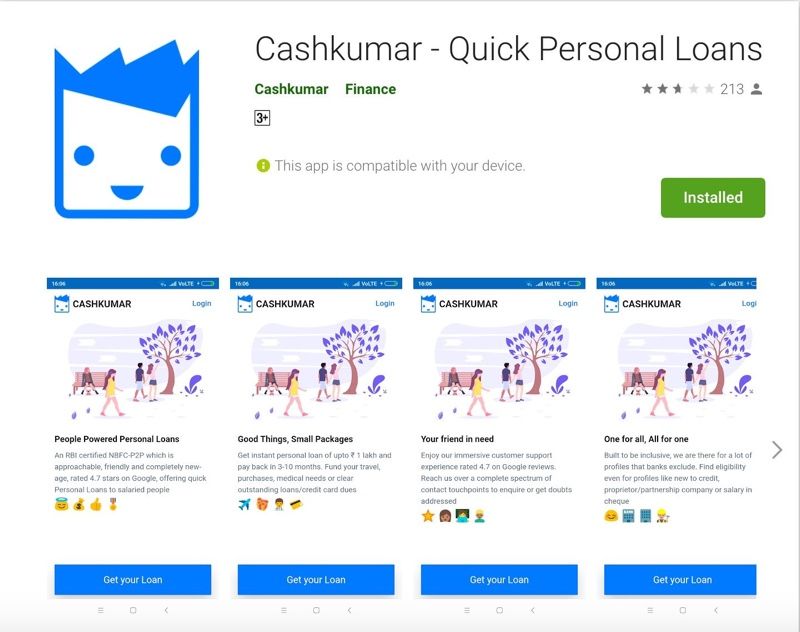 Cashkumar Borrower App on Google Play Store